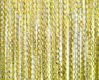 Fringe Deco Curtain B&C Swirls - Silver Stars, gold, 100x200 cm