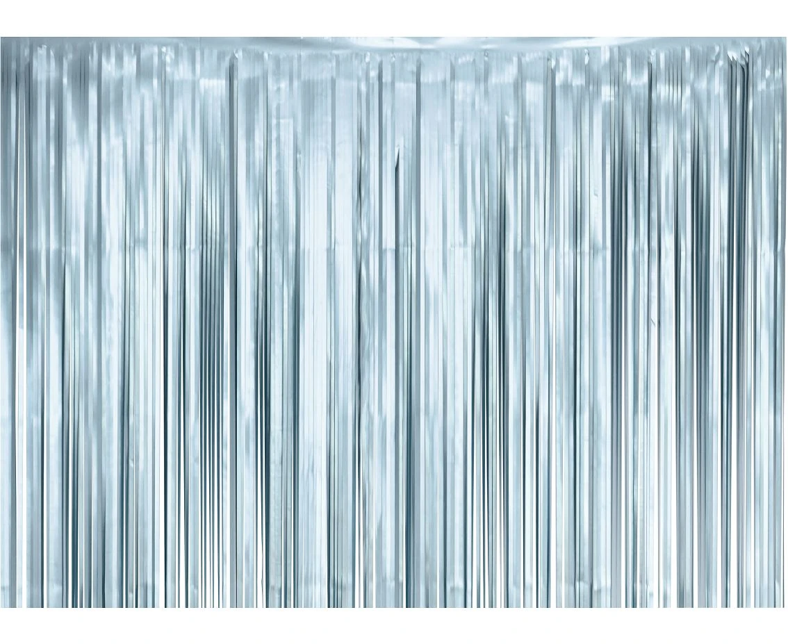 Fringe Deco Curtain B&C, mat light blue, 100x200 cm