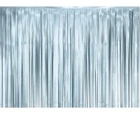 Fringe Deco Curtain B&C, mat light blue, 100x200 cm