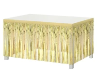 Table edge decoration B&C, tassels, light gold, 80x300 cm