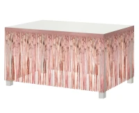 Table edge decoration B&C, tassels, rose-gold, 80x300 cm