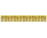 Decorative garland B&C, metallic fringes, gold