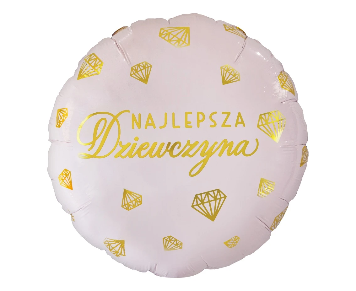 Foil balloon "Najlepsza Dziewczyna" 18" EOL