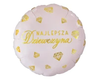 Foil balloon "Najlepsza Dziewczyna" 18" EOL
