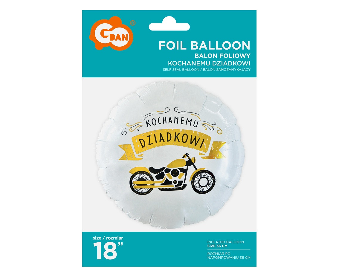 Foil balloon "Kochanemu Dziadkowi" 18" EOL