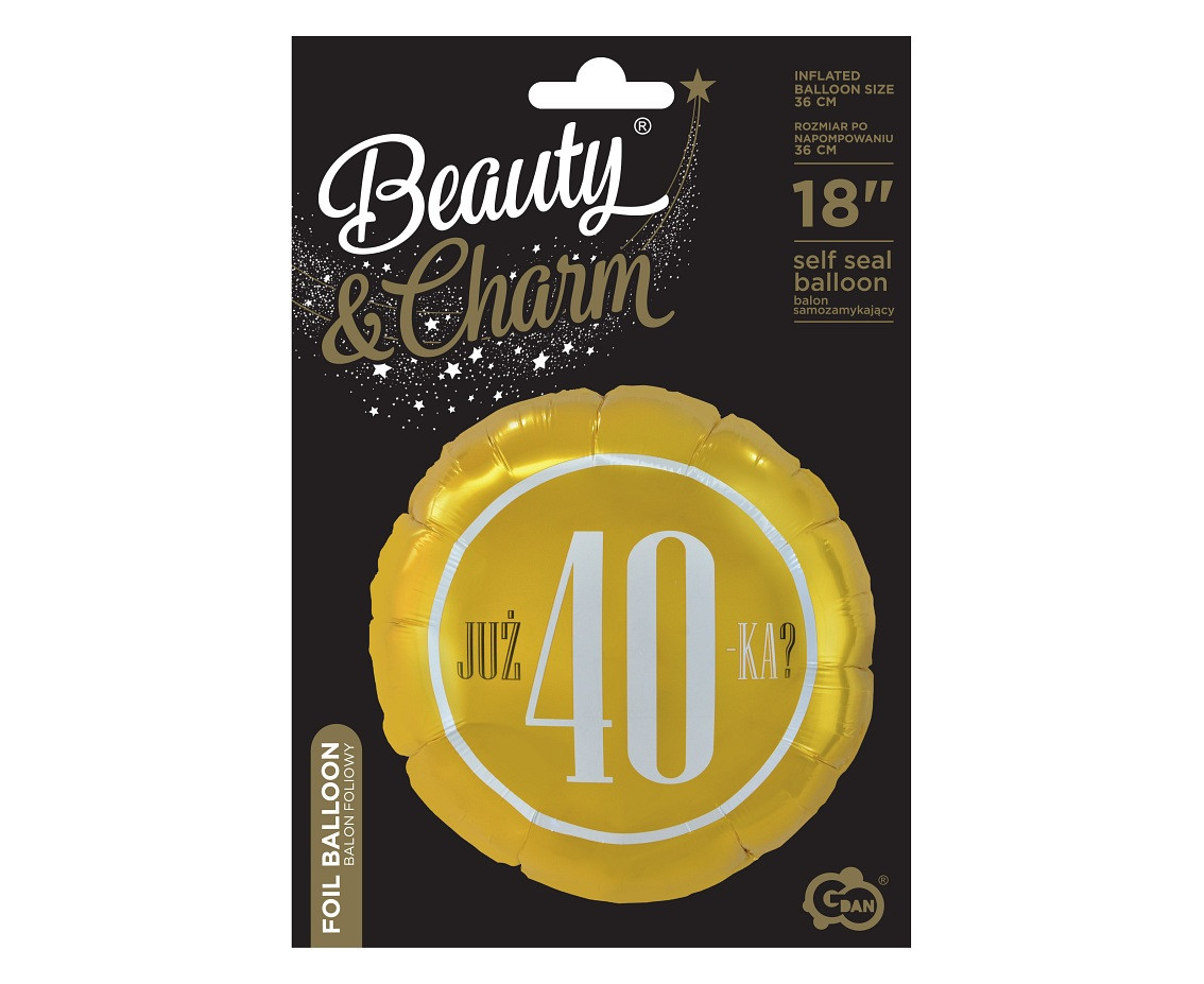 Foil balloon "Już 40-ka?" 18" EOL