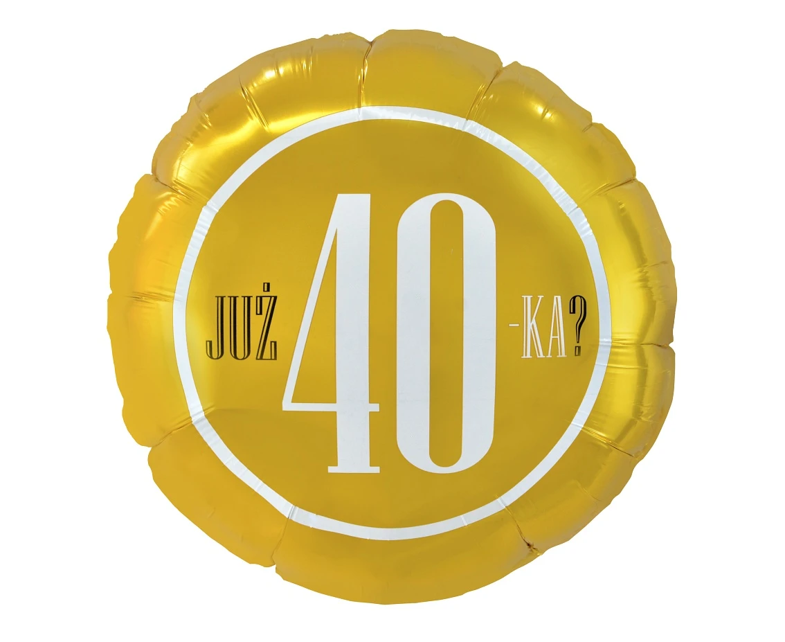 Foil balloon "Już 40-ka?" 18" EOL