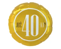 Foil balloon "Już 40-ka?" 18" EOL