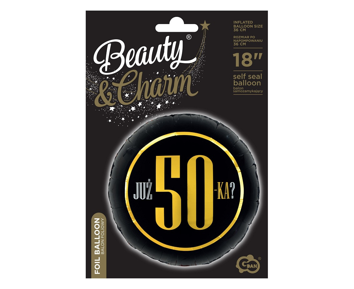 Foil balloon "Już 50-ka?" 18" EOL