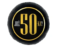 Foil balloon "Już 50-ka?" 18" EOL