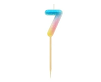 Pick candle digit 7, pastel ombre EOL