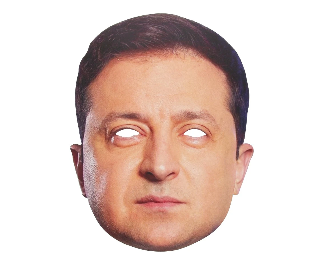 Paper mask "Wołodymyr Załenski"