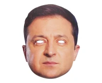 Paper mask "Wołodymyr Załenski"