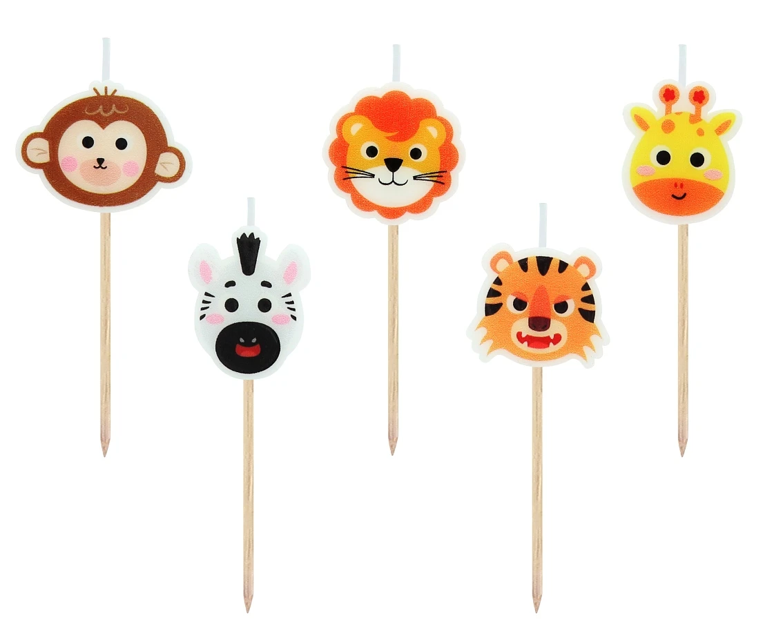 Pick candles Safari, 5 pcs EOL