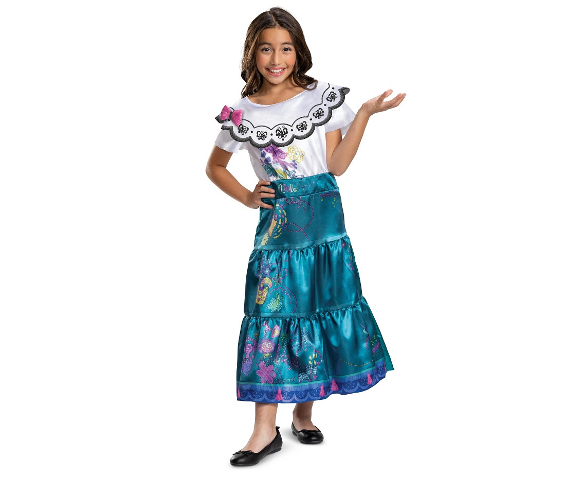 Mirabel Deluxe role-play costume - Encanto (licensed), size M (7-8 yrs) EOL