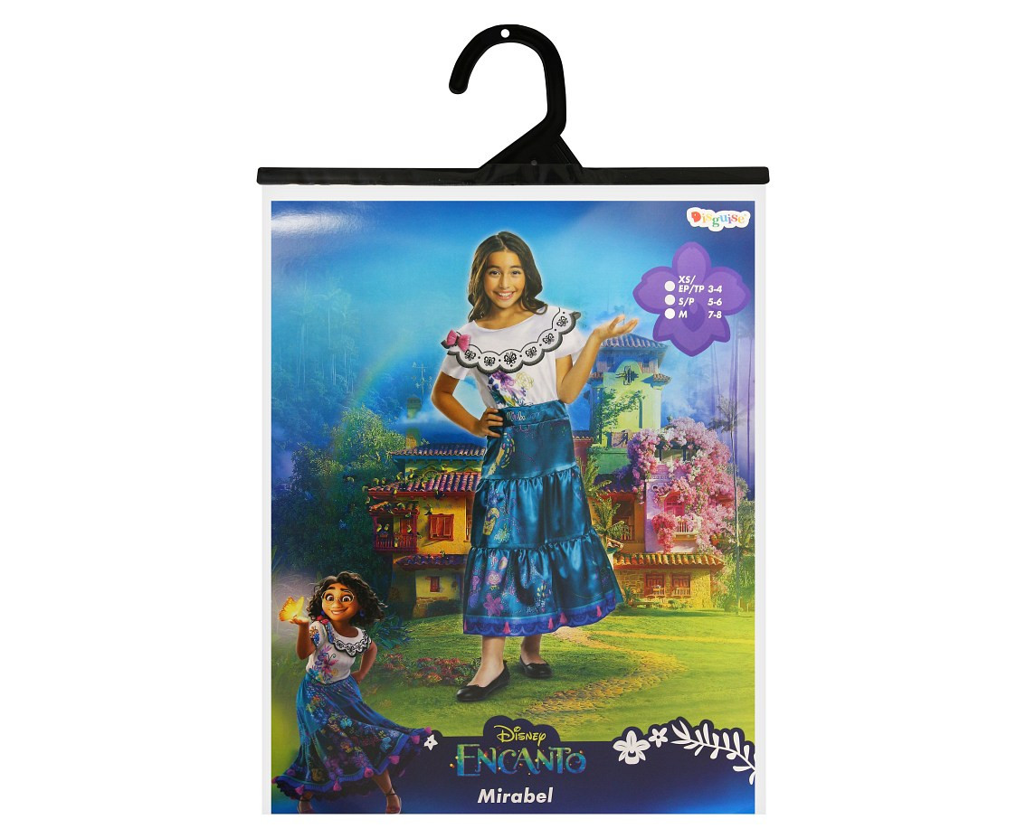 Mirabel Deluxe role-play costume - Encanto (licensed), size M (7-8 yrs) EOL