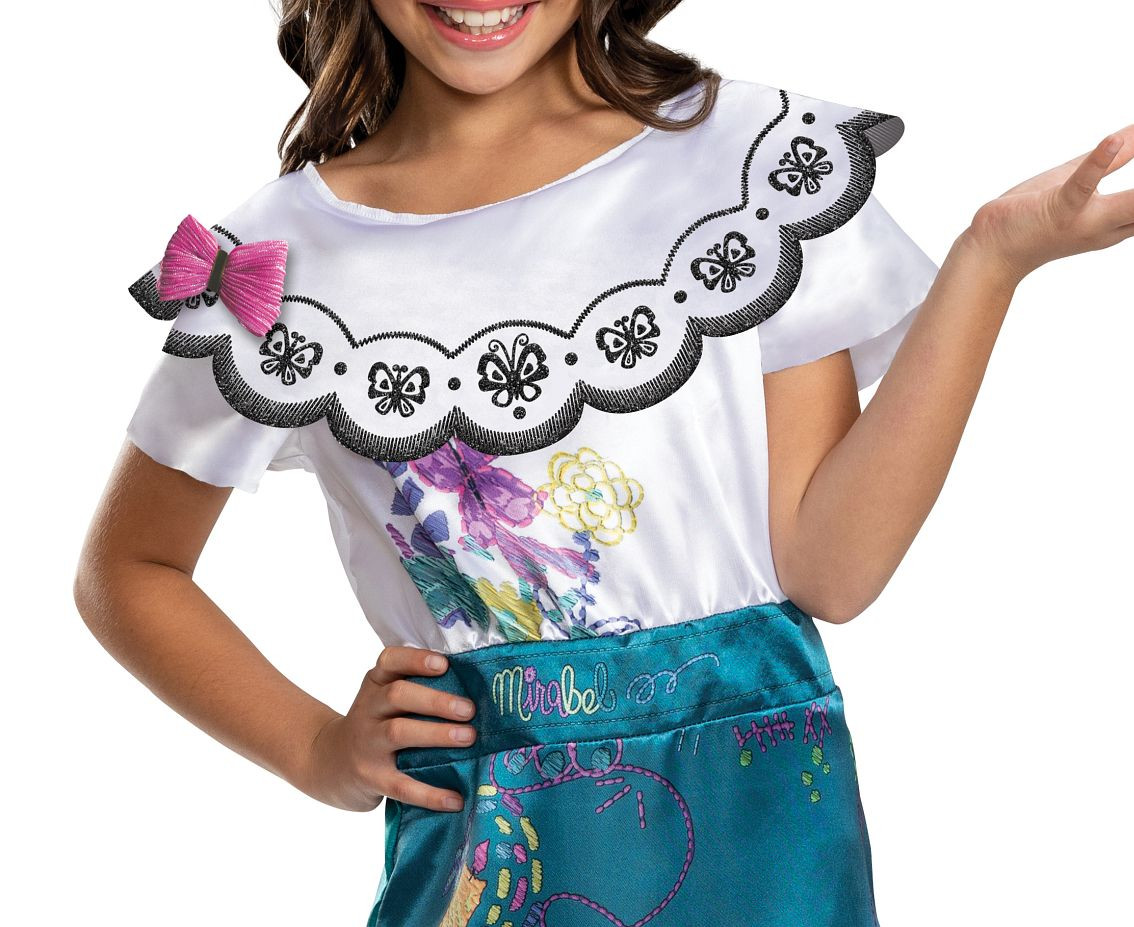 Mirabel Deluxe role-play costume - Encanto (licensed), size M (7-8 yrs) EOL
