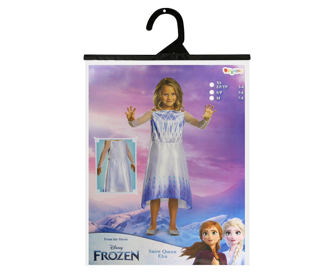 Elsa Snow Queen Basic role-play costume - Frozen 2 (licensed), size M (7-8 yrs) EOL