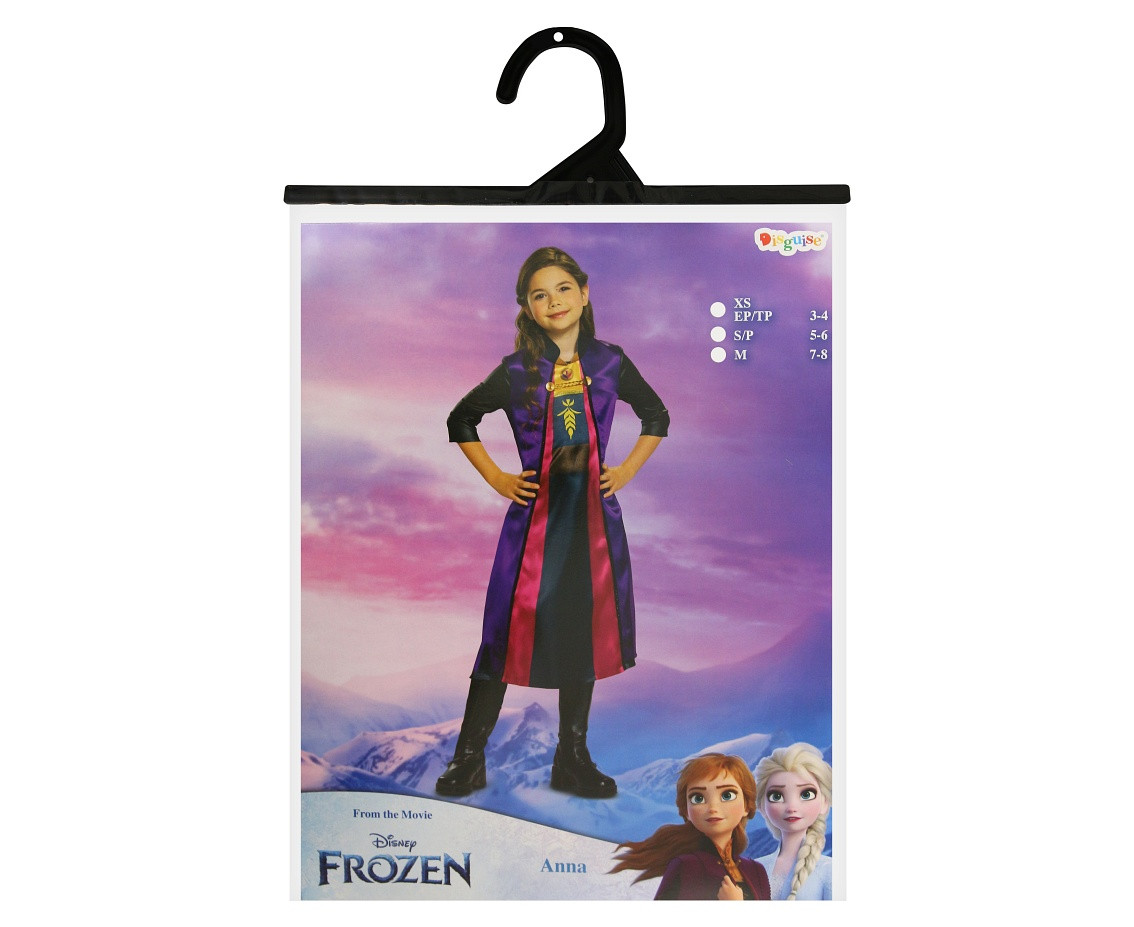 Anna Basic role-play costume - Frozen 2 (licensed), size M (7-8 yrs) EOL