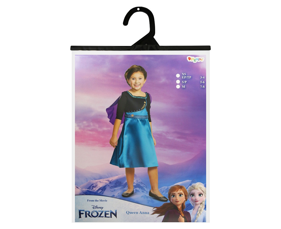 Anna Queen Basic role-play costume - Frozen 2 (licensed), size M (7-8 yrs) EOL