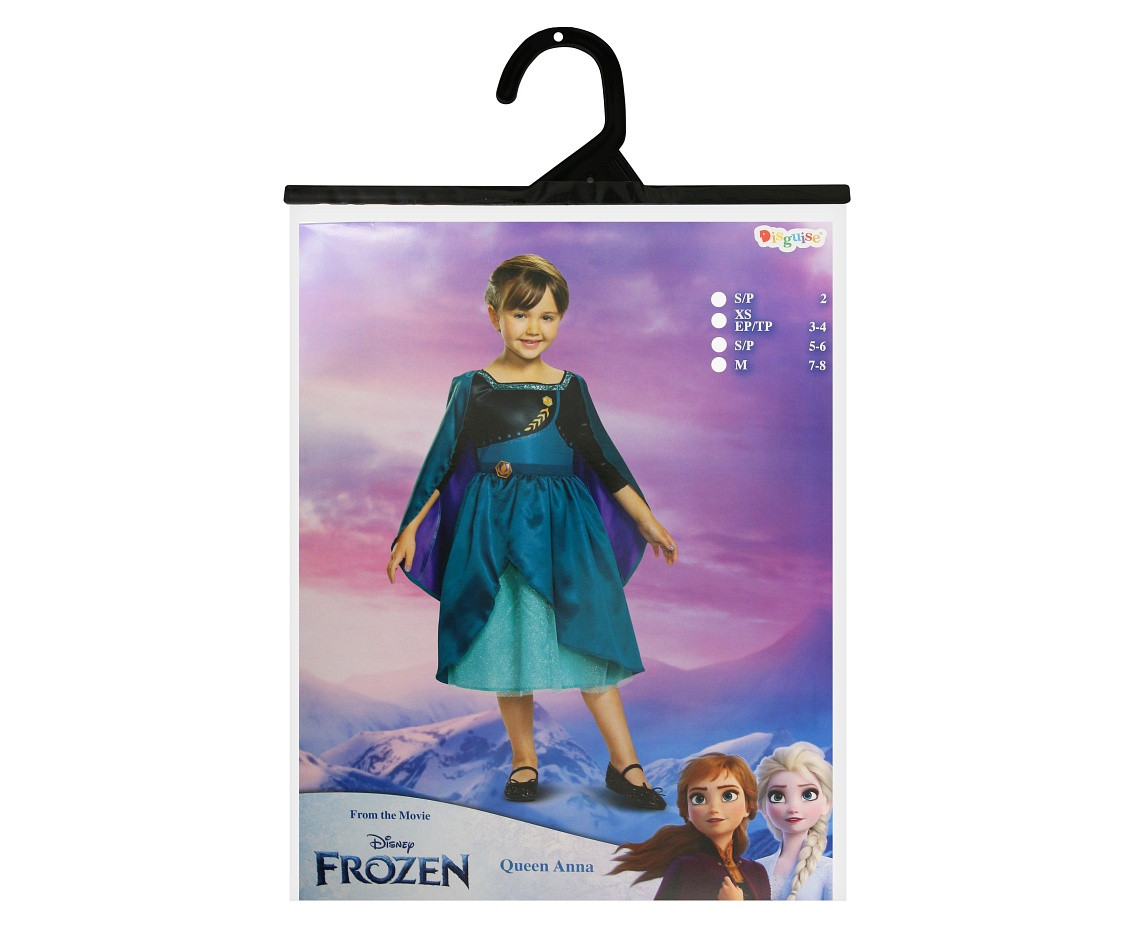 Anna Queen Classic role-play costume - Frozen 2 (licensed), size S (5-6 yrs) EOL