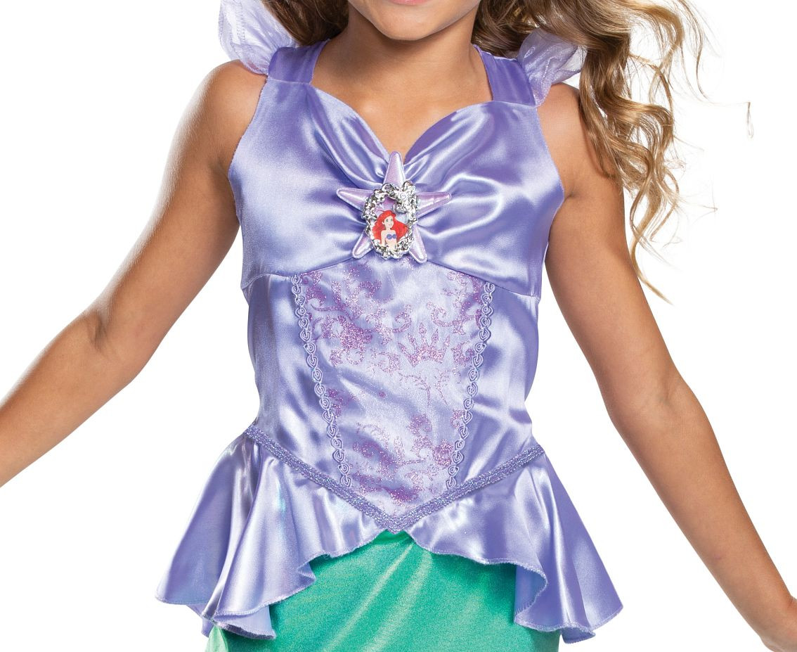 Ariel Deluxe role-play costume -The Little Mermaid Princess (licensed), size S (5-6 yrs) EOL