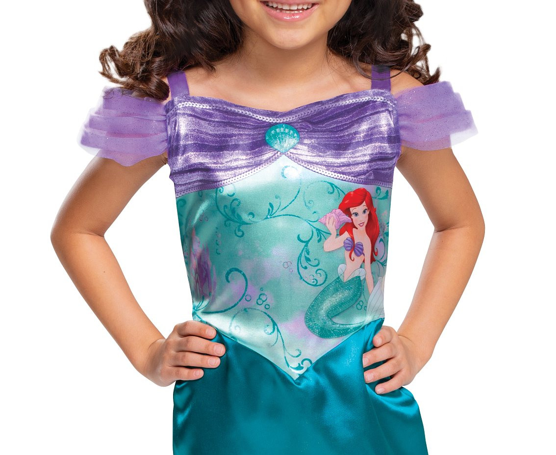 Ariel Basic role-play costume -The Little Mermaid Princess (licensed), size M (7-8 yrs)