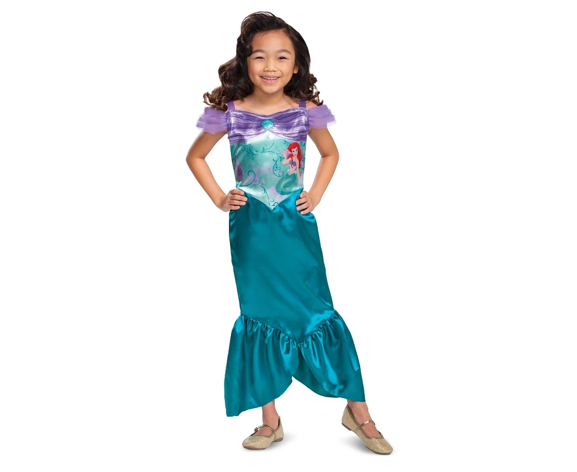 Ariel Basic role-play costume -The Little Mermaid Princess (licensed), size S (5-6 yrs)