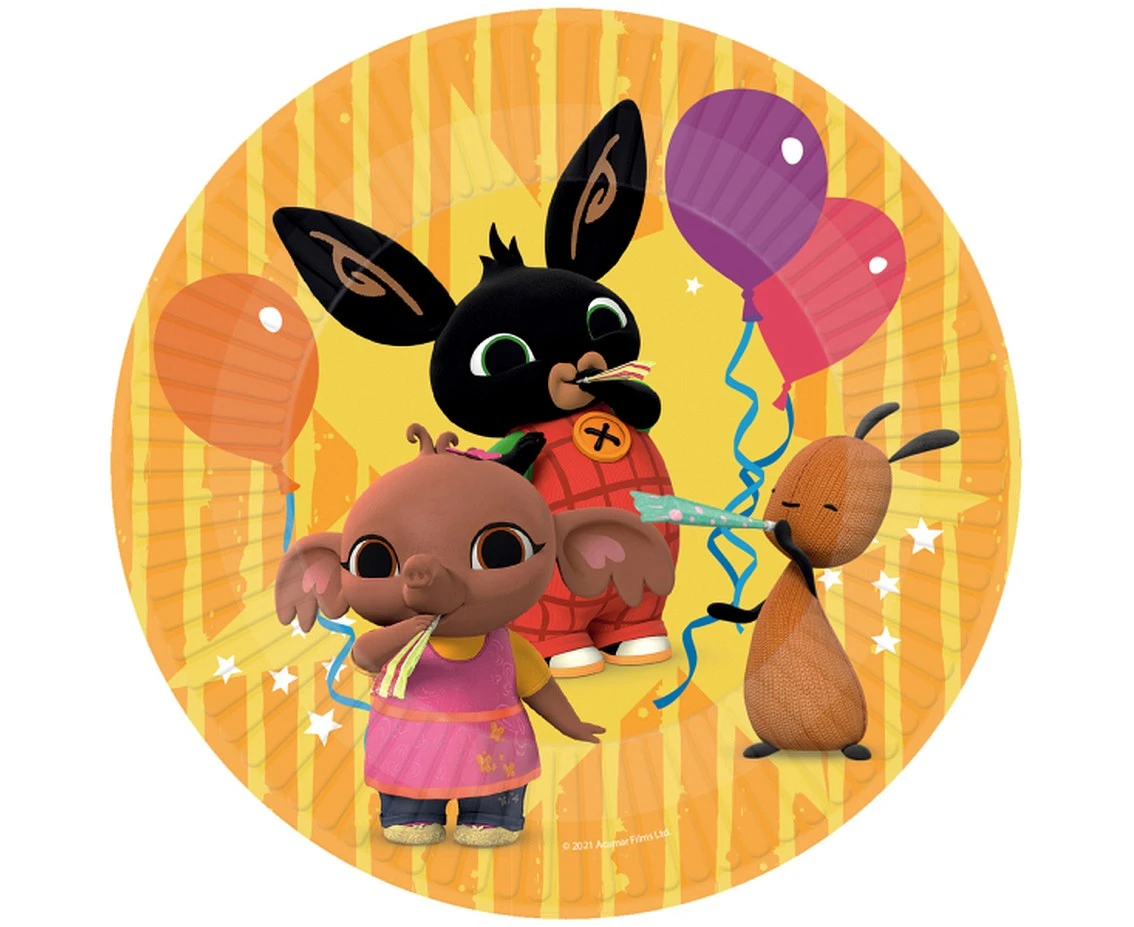 Paper plates Bing Party, 23 cm, 8 pcs EOL