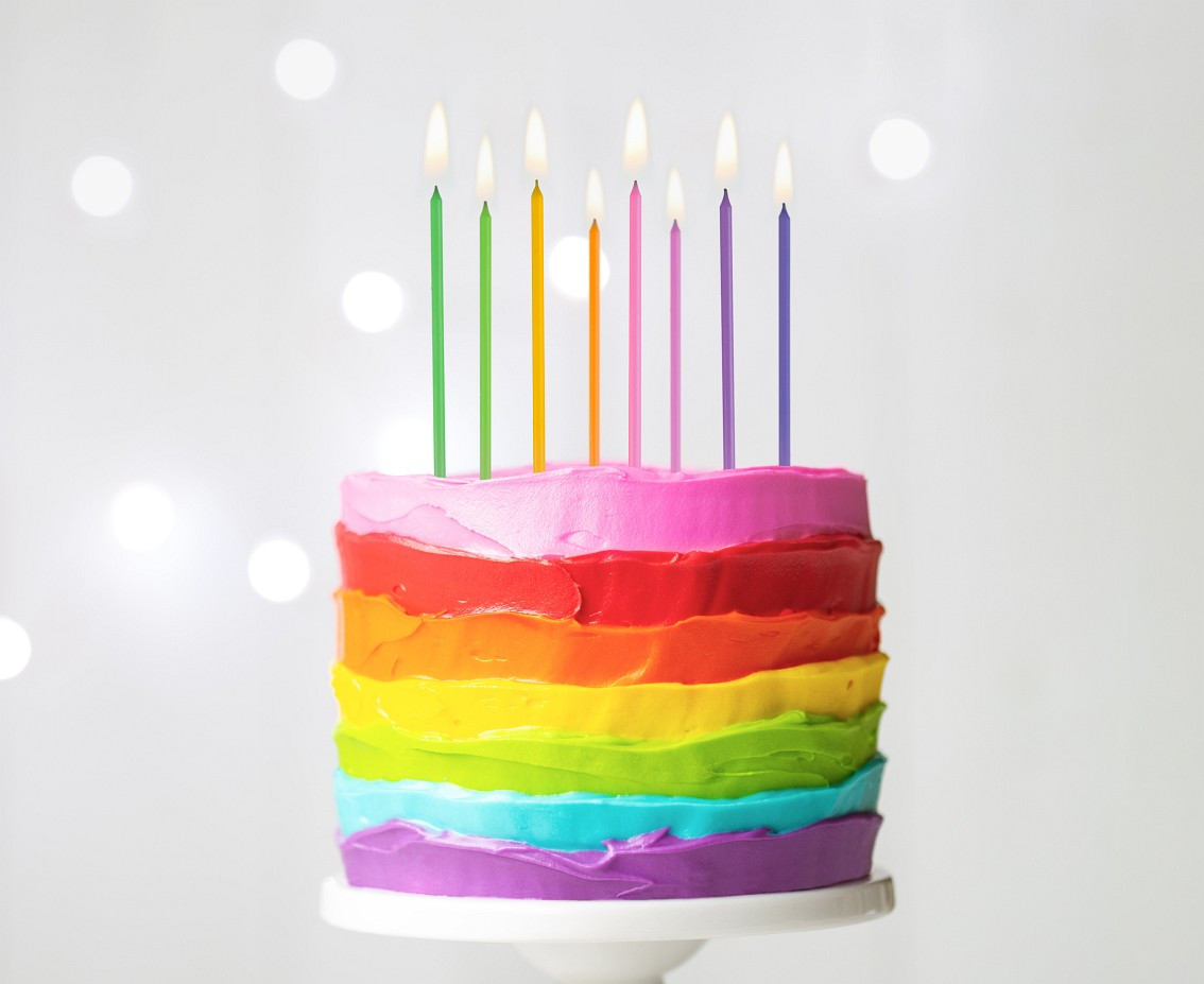 Candles, pastel mix, 11 cm, 8 pcs