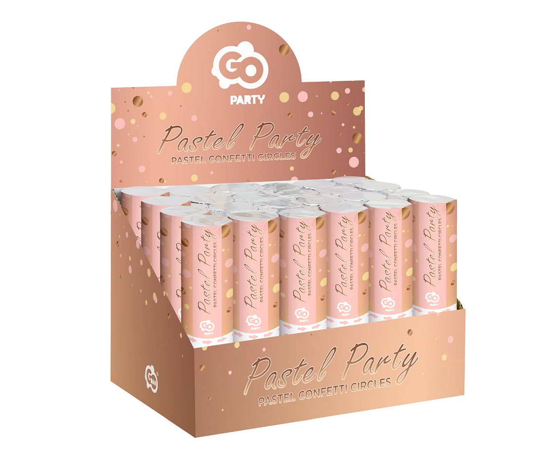 Confetti Cannon Circles (pink, rose-gold, ecru) / 15 cm EOL