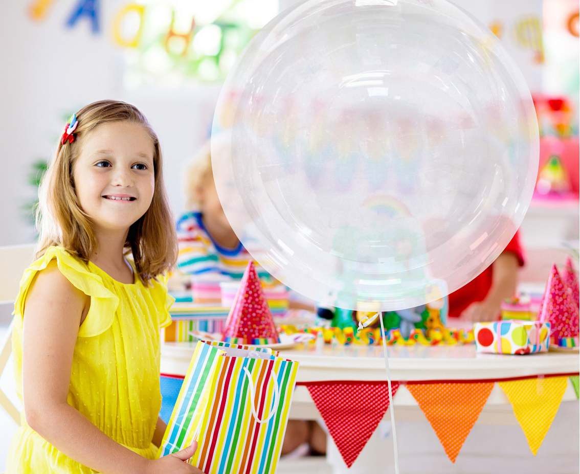 Aqua - crystal balloon, solid colour, 36"