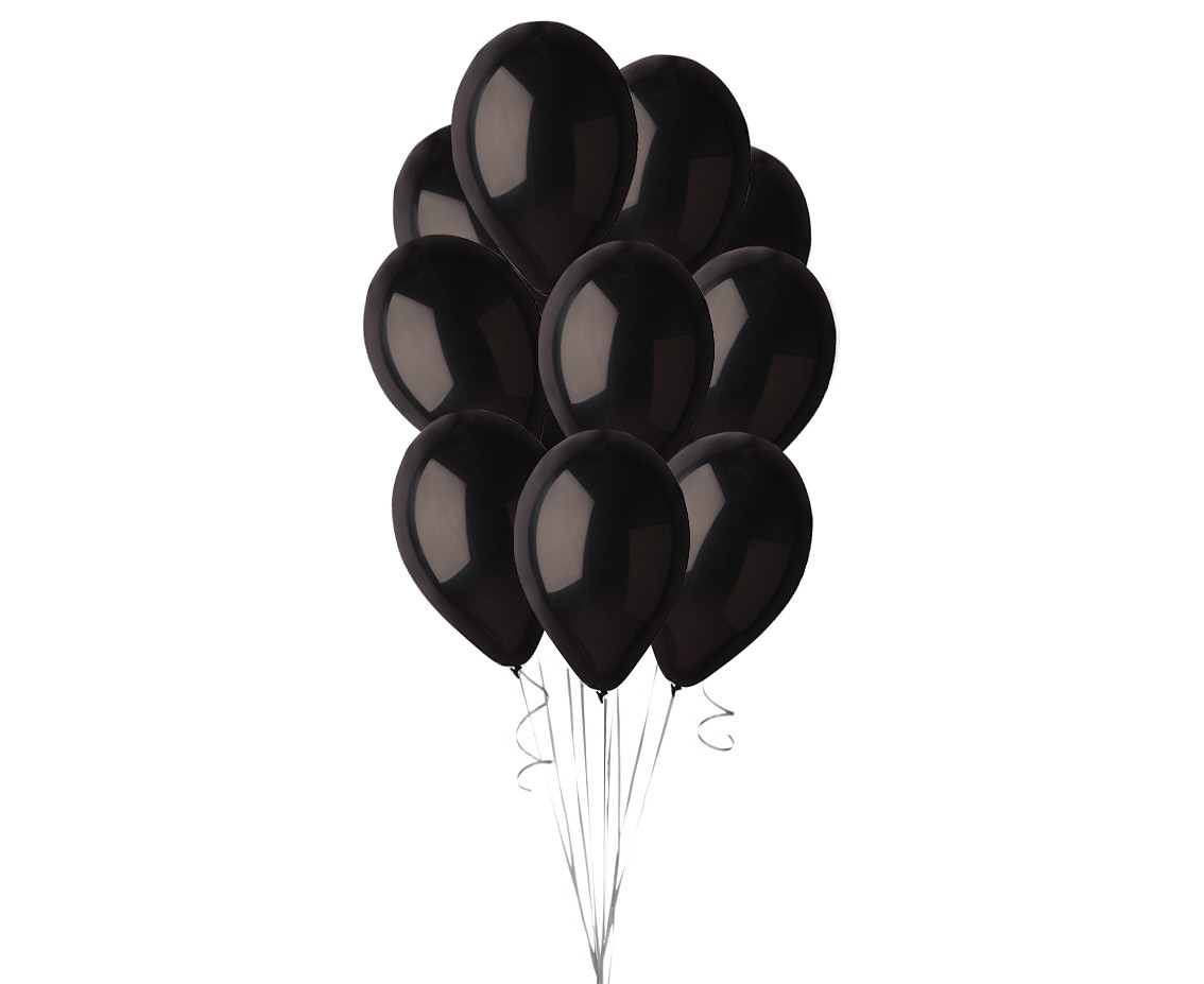Balloons Gemar 10", pastel premium pastel black, 10pcs