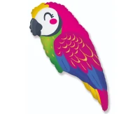 Foil balloon 24" FX - Parrot,  unpacked (flat)
