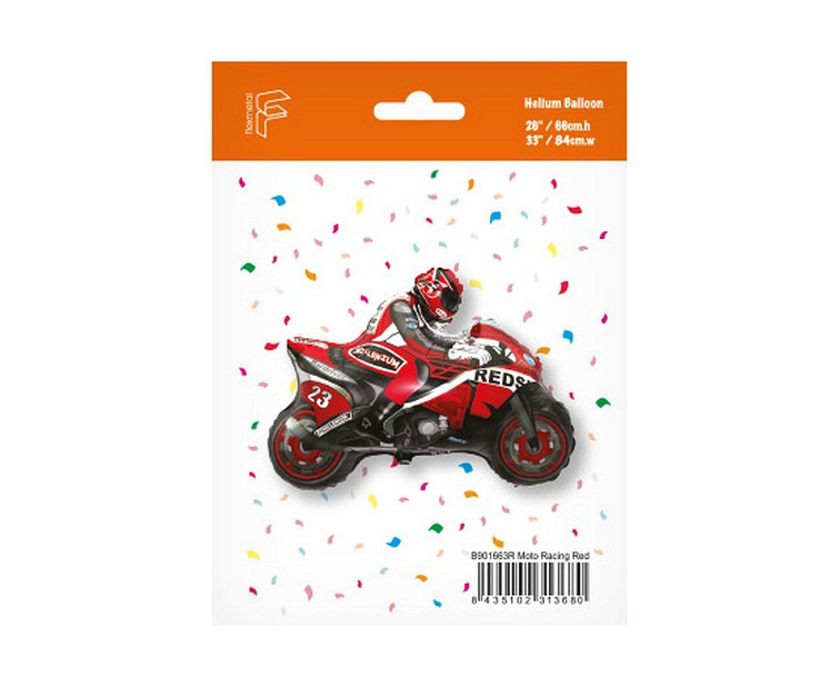 Foil Balloon 24" FX - "Motor" (red), packed EOL