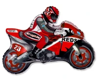 Foil Balloon 24" FX - "Motor" (red), packed EOL