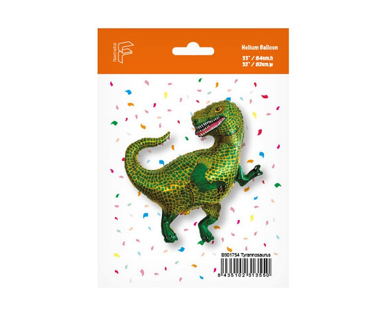 Foil balloon 24" FX - "Tyrannosaurus", packed EOL