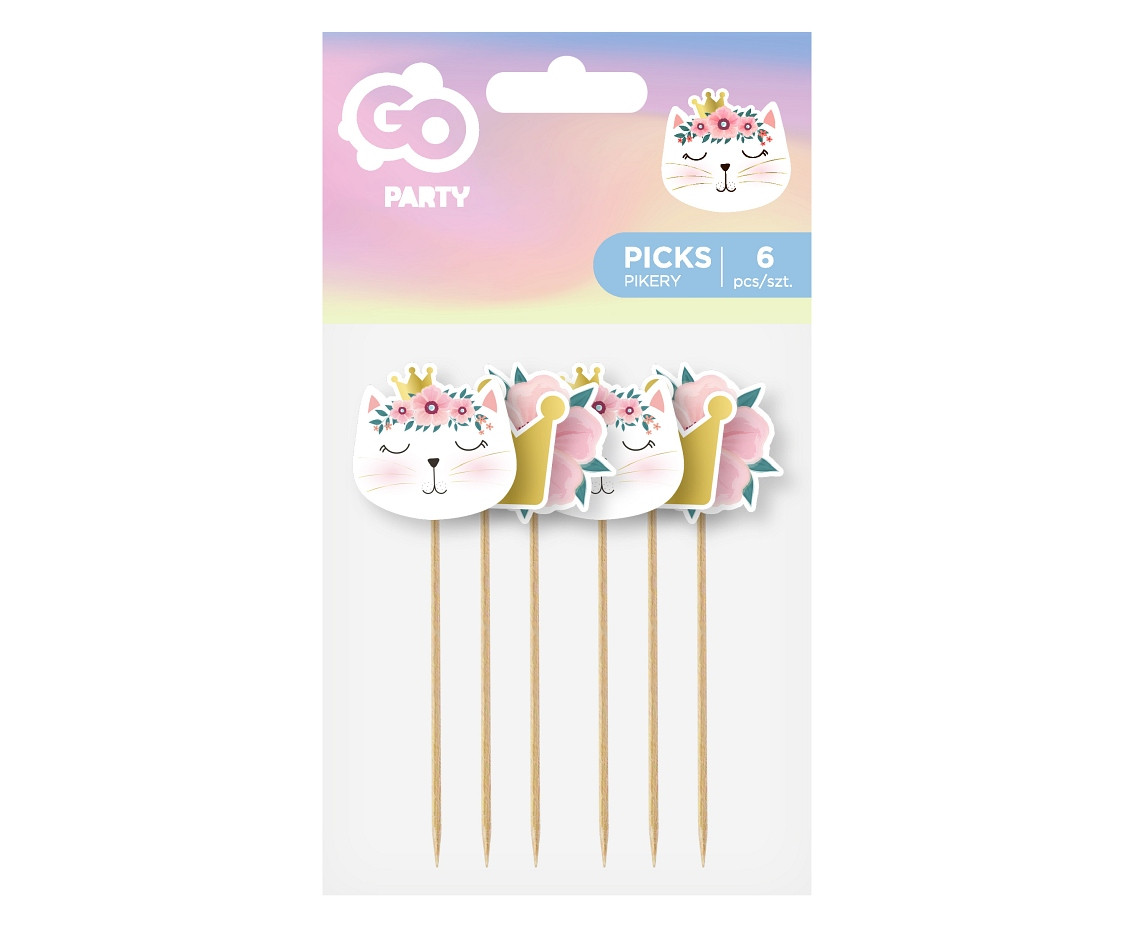 Picks Cat, 6 pcs