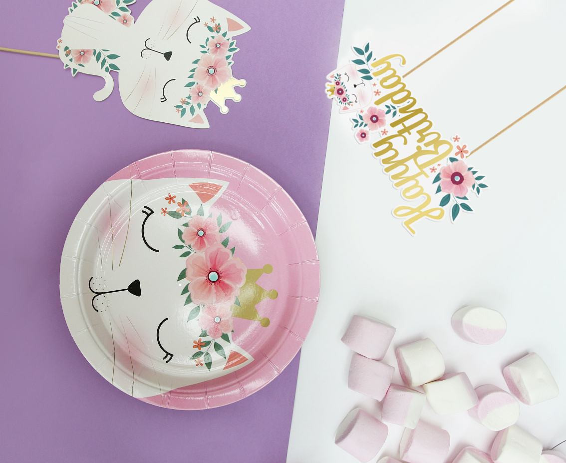 Cake topper Cat, 26x10cm