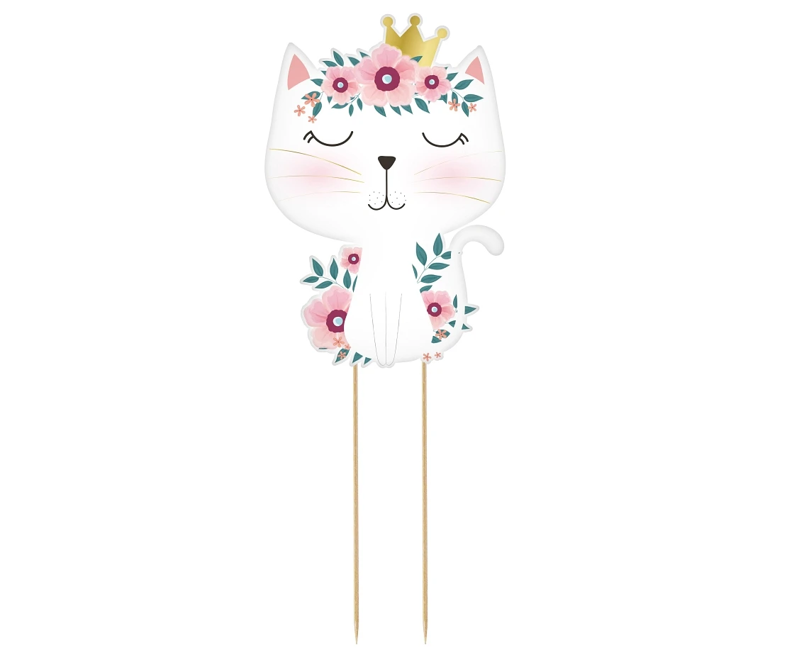 Cake topper Cat, 26x10cm
