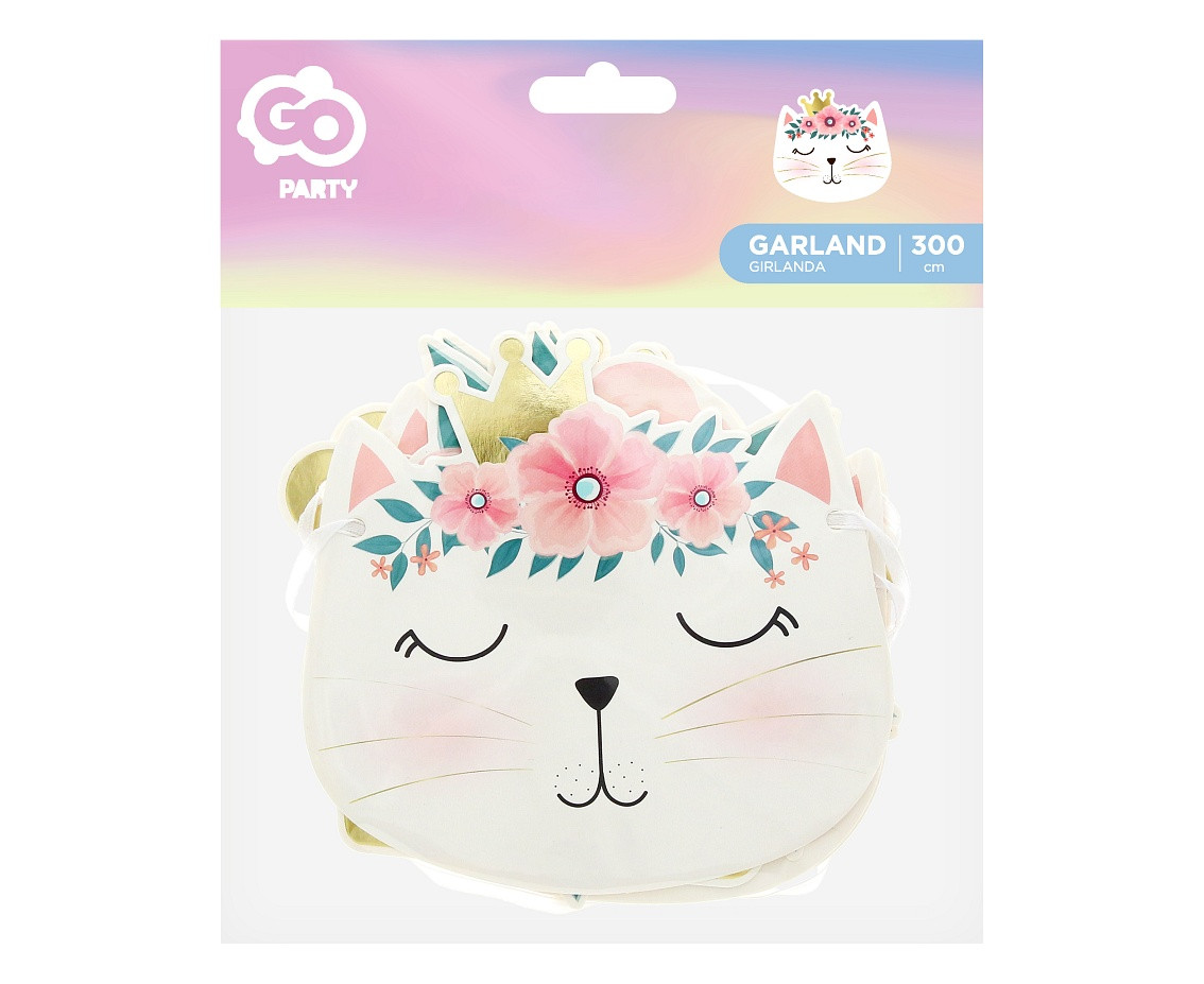 Paper garland Cat, 300cm