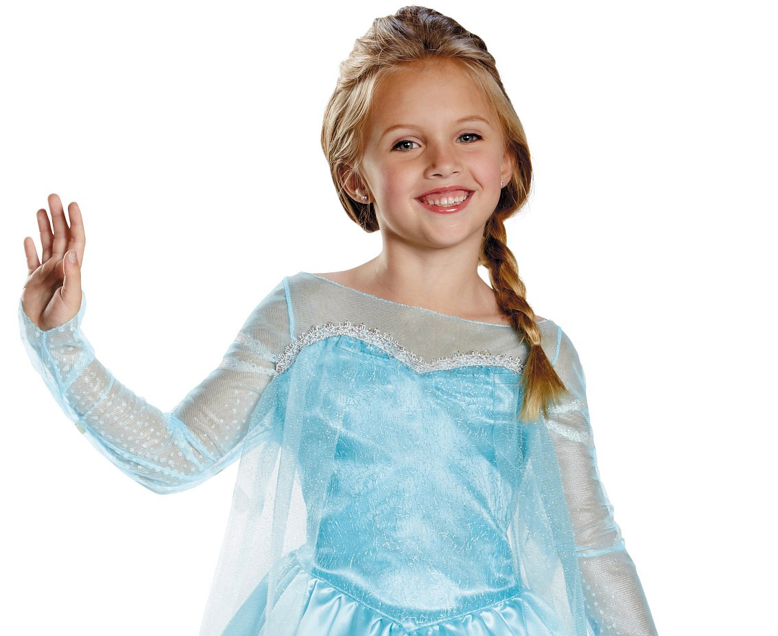 Elsa Classic role-play costume - Frozen (licensed), size M (7-8 yrs) EOL
