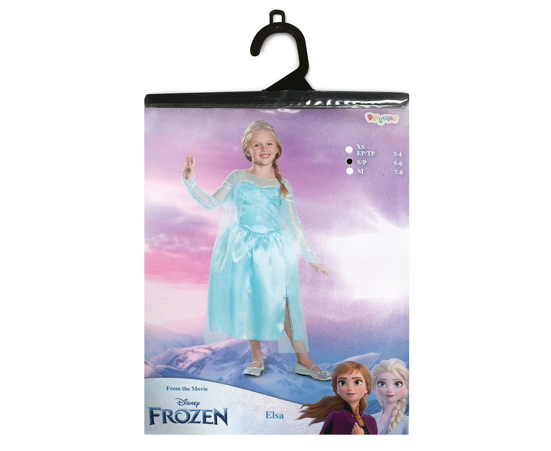 Elsa Classic role-play costume - Frozen (licensed), size S (4-6 yrs) EOL
