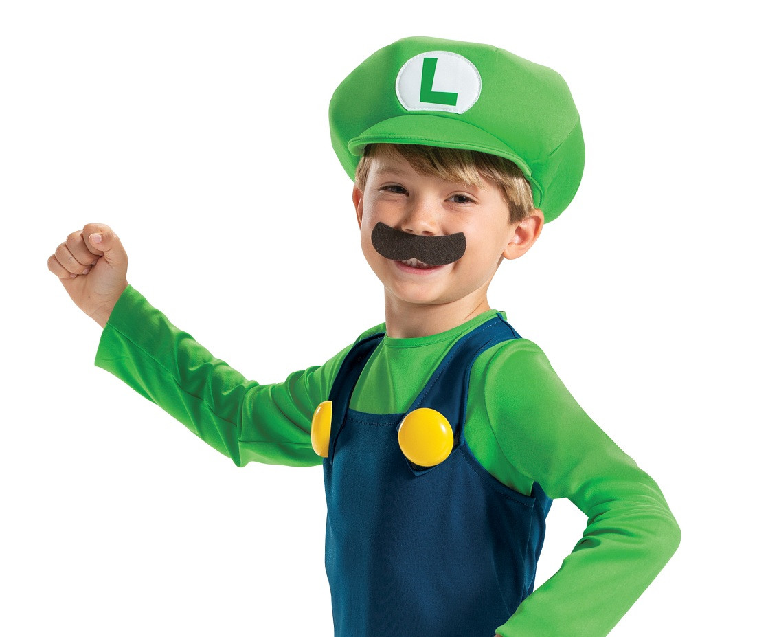 Luigi Fancy role-play costume - Nintendo (licensed), size M (7-8 yrs)