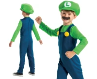 Luigi Fancy role-play costume - Nintendo (licensed), size M (7-8 yrs)