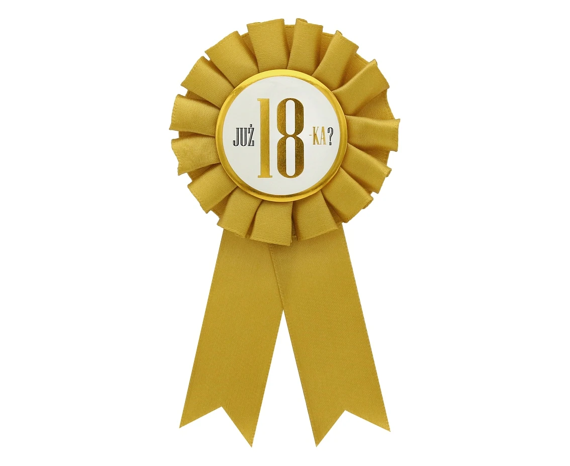 Ribbon award  "Już 18-tka"