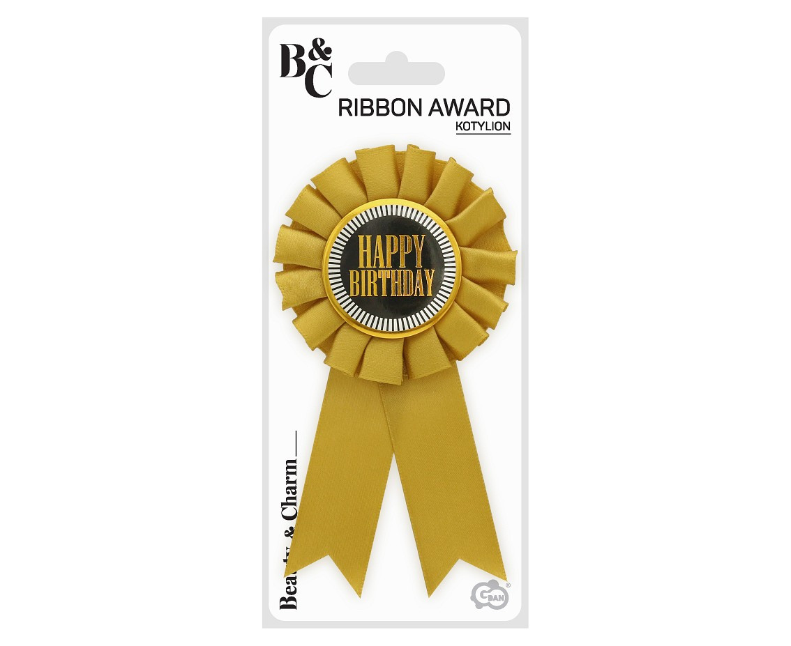 Ribbon award "Happy Birthday"