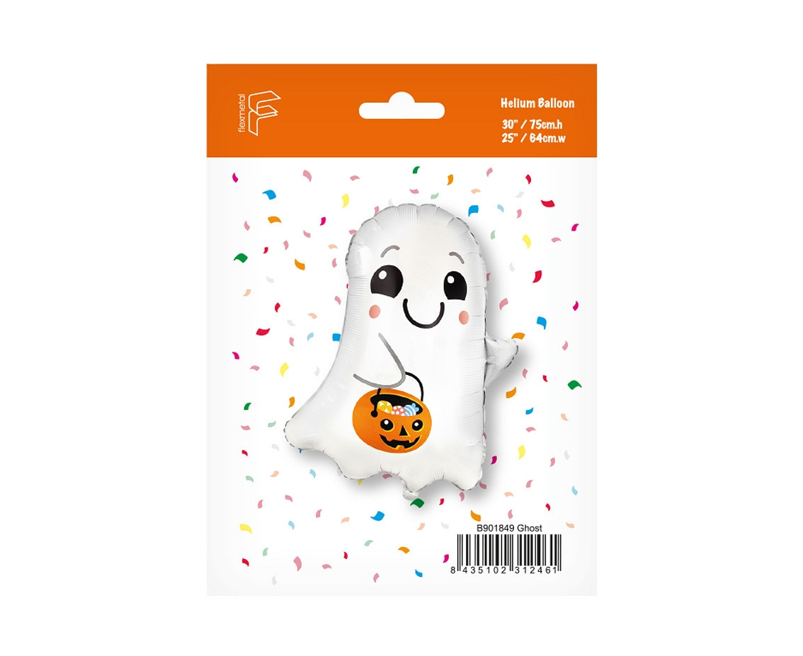 Foil balloon 24" FX Ghost with Bucket, packed