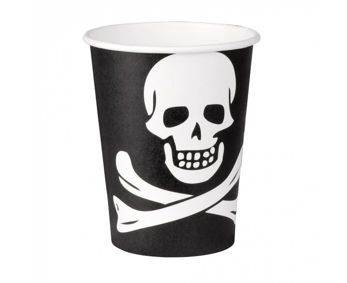 Paper cups "Pirates Classic" 210 ml, 10 pcs.