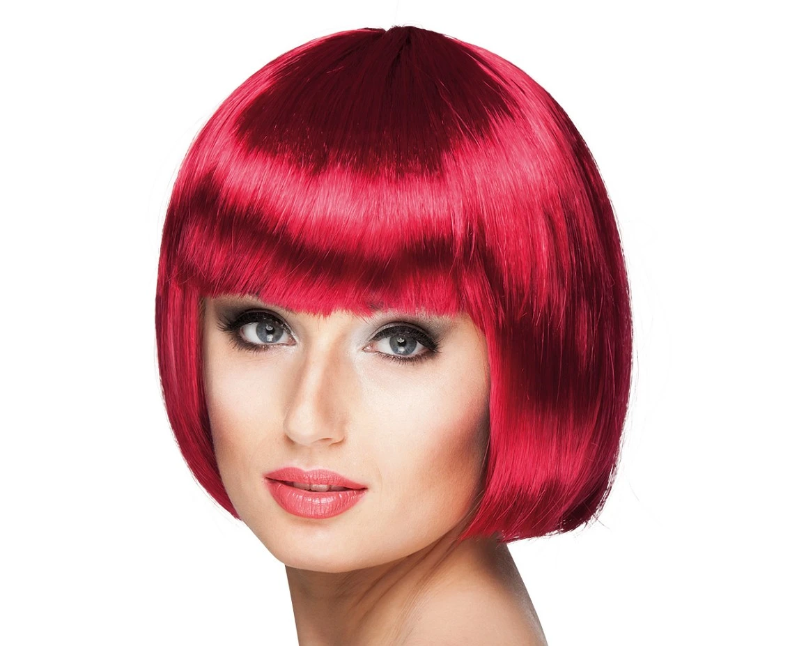 Cabaret Wig, ruby red